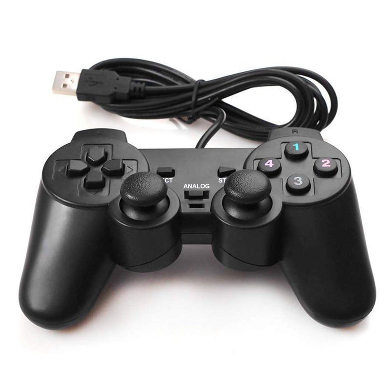 Baigeda USB Wired Game Controller for Windows PC/Raspberry Pi Remote Controller Gamepad Gaming Joystick Dual Vibration Joypad for Laptop Desktop Computer(Windows 11/10/8/7) & Steam/Roblox/RetroPie/RecalBox - Image 1